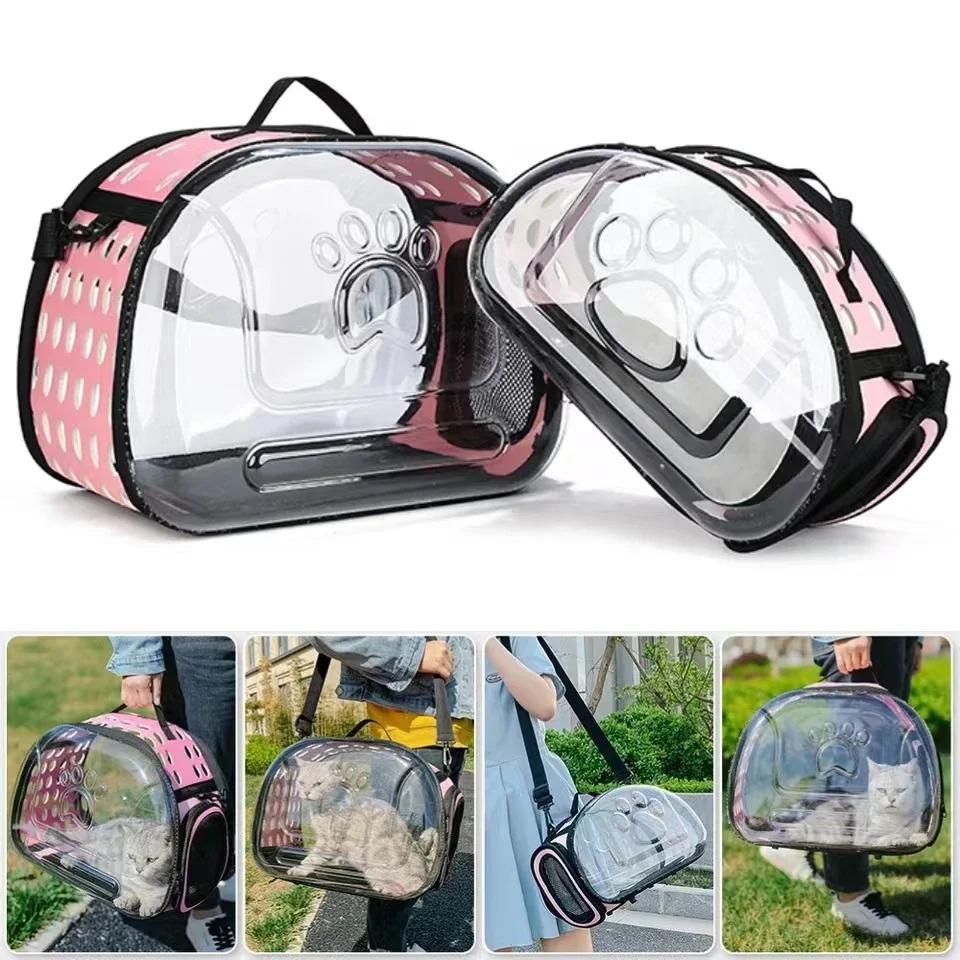 Cat Carrier Bag Outdoor Pet Shoulder bag Pet Dogs Cats Portable Breathable Collapsible Travel Cat Carrier Bag small dog