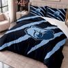 Memphis Grizzlies 3Pcs Bedding Set Duvet Cover With Two Pillowcases For Bedroom Home Decoration