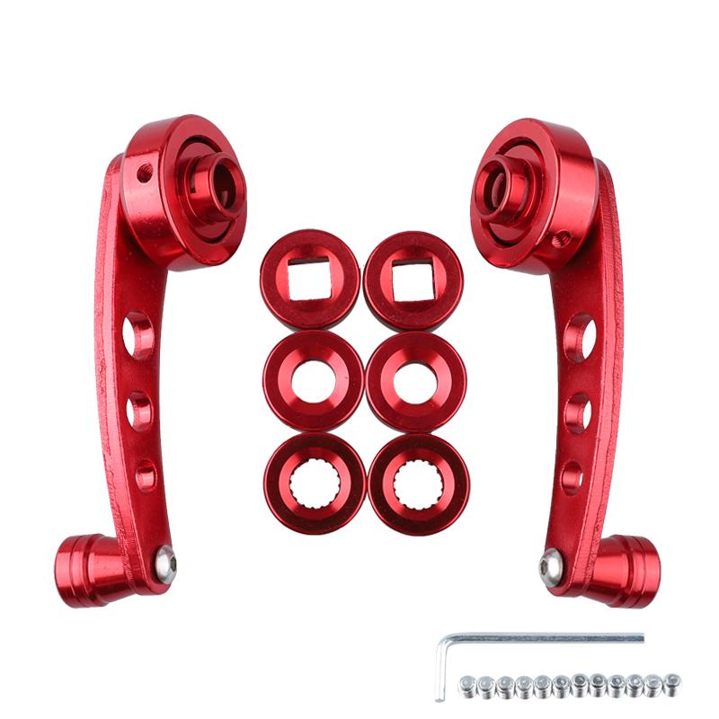 Universal Aluminum Alloy Car Manual Window Lifting Crank Handle Winder Lifter Riser Car Accessories Replacement красный