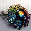 1pc Vinyl Record Folding Umbrella | Elegant Design, Fashionable Accessory, Durable Construction, Sturdy Ribs Yy251107116