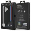 BMW Bmhmp16S23Putrk Iphone 16 6.1Czarny/Black Hardcase M Meshed Tricolor Stripes Magsafe
