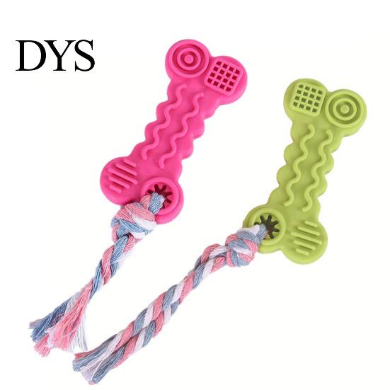 Vibrant Color Dog Chew Toys Teeth Cleaning Puzzle Sturdy Teething Cookies Shaped for Home Fadeless