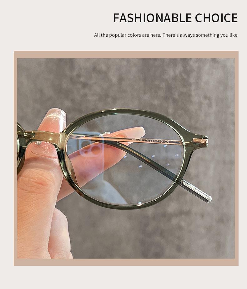 Women's Ultralight Titanium Oval Eyeglasses 86145 - Premium Myopia Frames