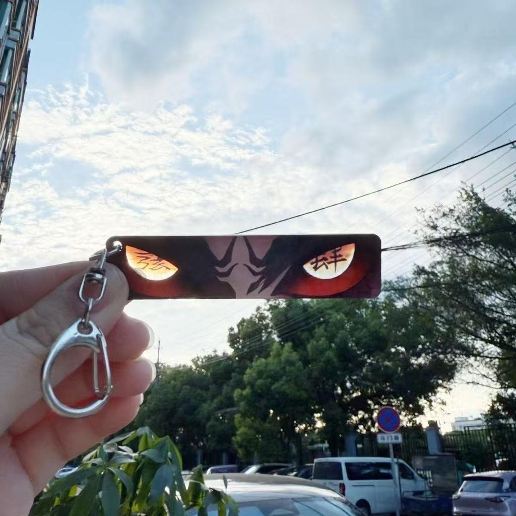 Colgante Llavero Anime Demon Slayer Kimetsu No Yaiba Kamado Tanjirou Doble Cara HD Colgante de Bolsa Regalo Para Fans Accesorios Cosplay Regalo de Joyería
