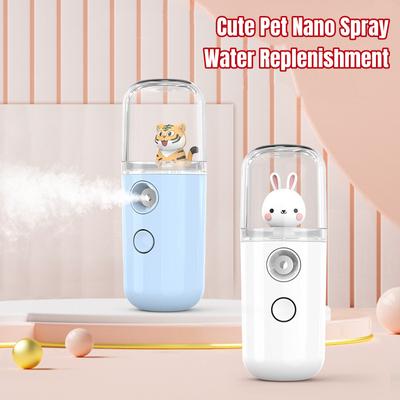 Mini Nano Ansiktsfuktspray Luftfuktare Trådlös Uppladdningsbar Bärbar Ansiktsvattenpåfyllare Parfym Aromspridare