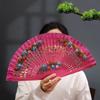 Artistic Hand Paint Folding Fan Traditional Design Wood Type Home Decoration Dance Hand Fan