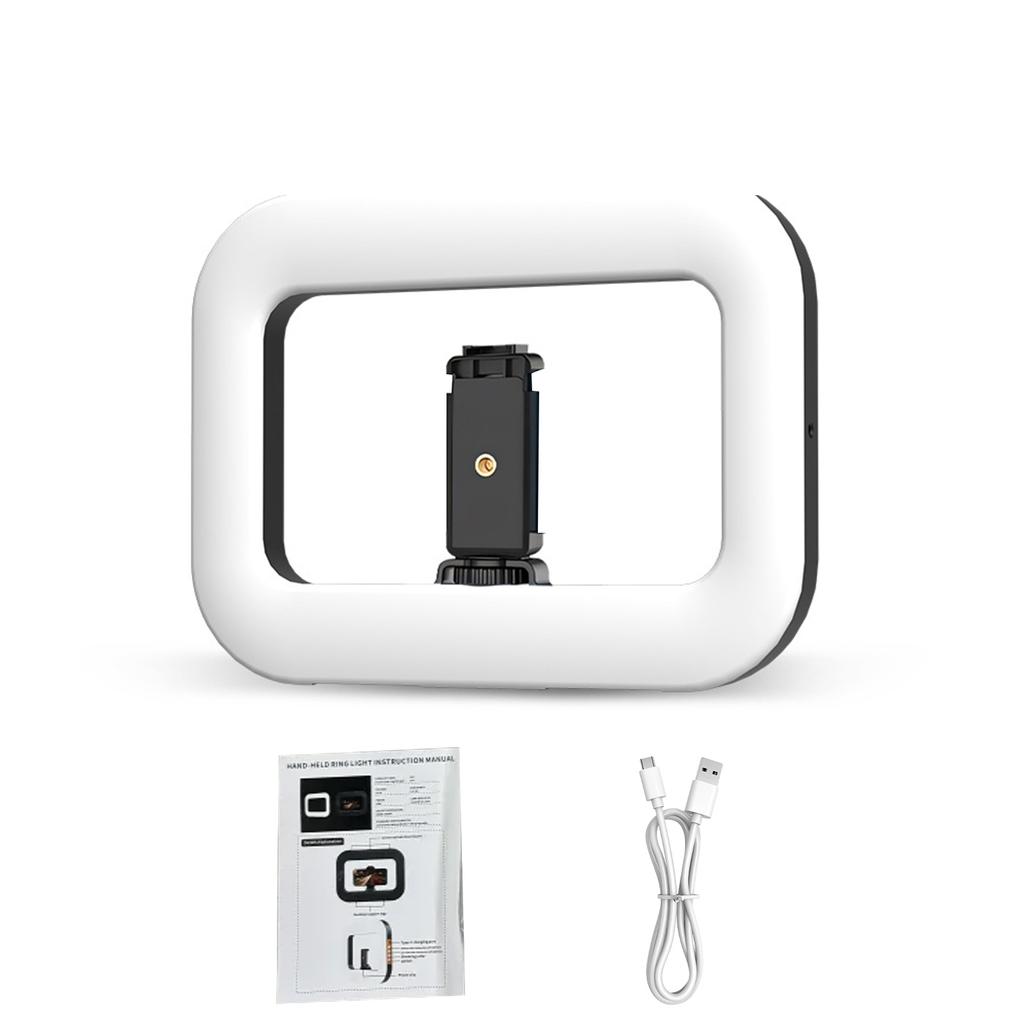 LED Mobile Video Stabilizer Rechargeable Cell Phone Light Handheld Phone Stabilizer with Phones Holder for Video Recording