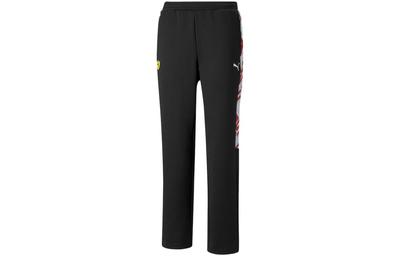 Knitted Sweatpants Men's Black Moderate Straight Fit Pants 533723-01