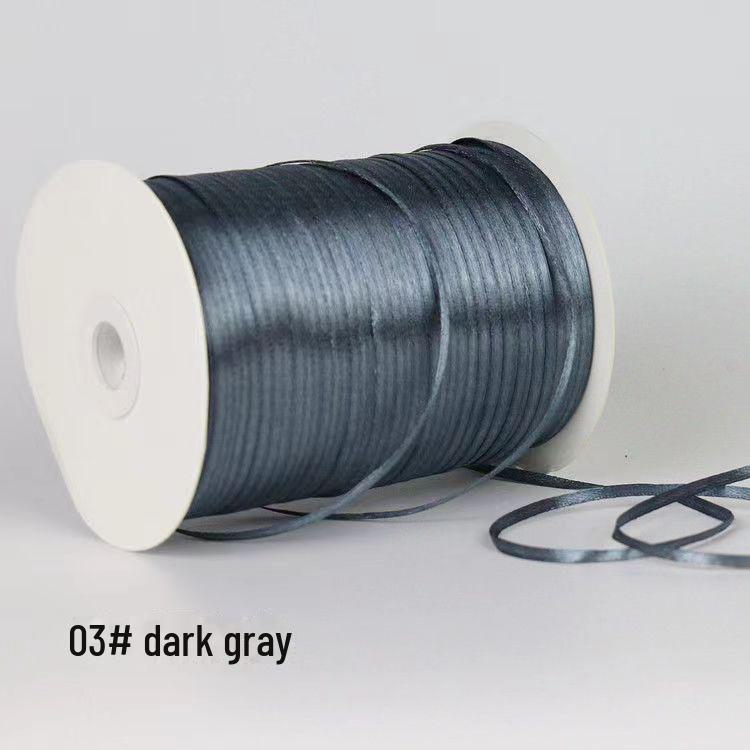 0.3cm Satin Ribbon for Bookmarks, Hair & Balloon Accessories, and Gift Packaging Bow.