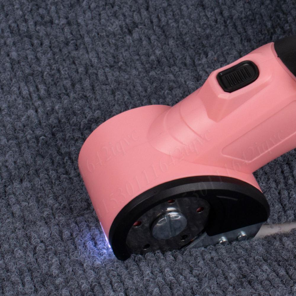 Cordless Electric Scissor with Safety Lock Rotary Cutter Rechargeable Power Cardboard Box Cutter for Carpet Leather Fabric Cloth