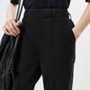 LESS 2025 Summer Tapered Cotton Blend Ankle Pants