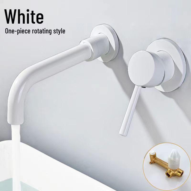 Concealed Wall-Mount Hot/Cold Basin Faucet for Hotel Projects
