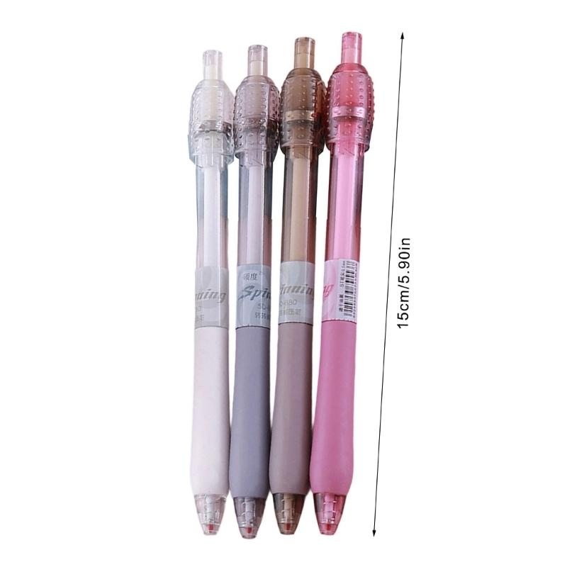 4PCS Twist Action Pens Black Ink Clicks Pens Anxiety Relief Toy for Students Study Office Supplies for Journaling