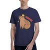 Herren Print Lustige Capybara Grafik T-Shirts Niedliches Tier Baumwoll-Tops Strand Kurzarm T-Shirt Rundhals T-Shirt Übergröße 5XL