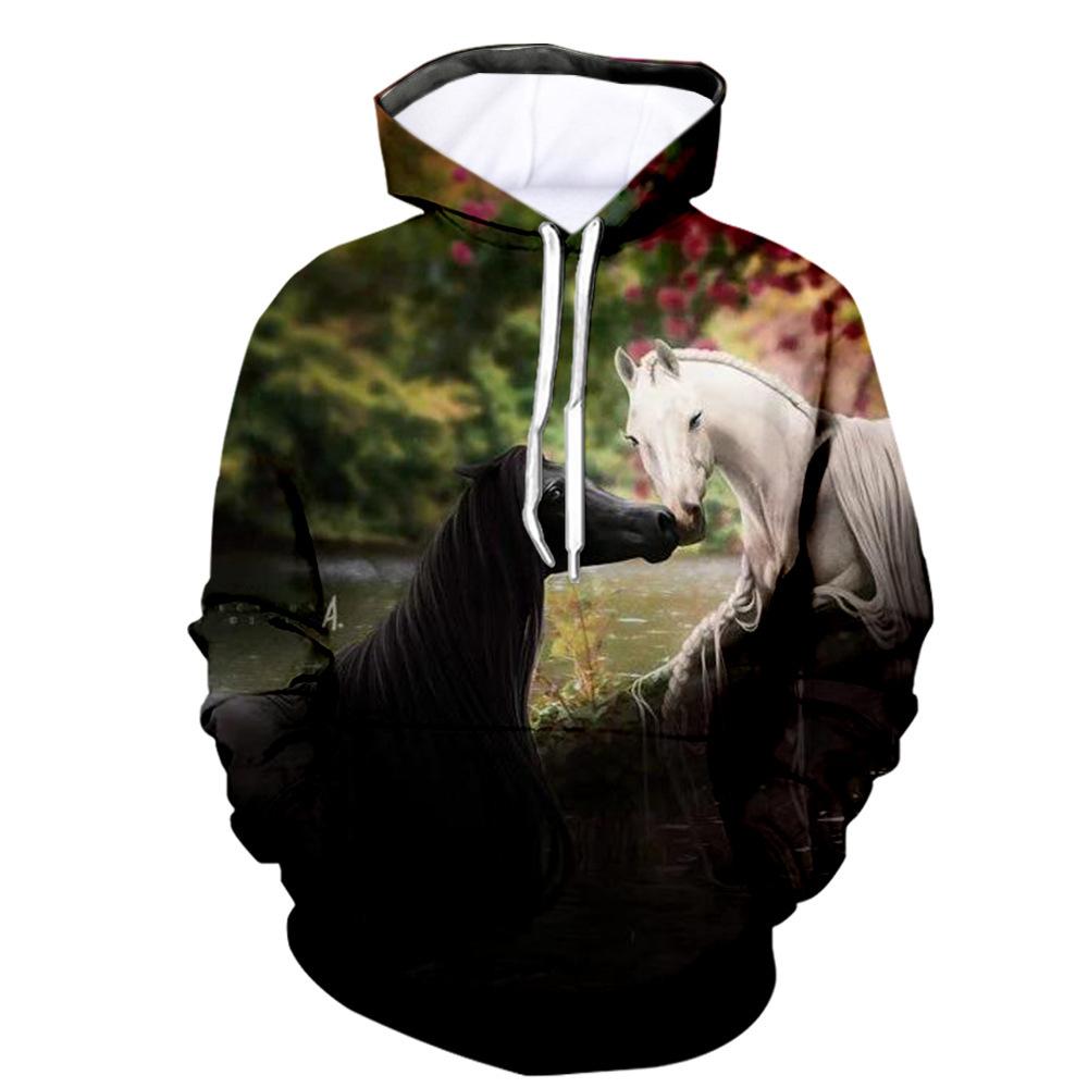 

Новая модная толстовка с 3D принтом в виде животных, унисекс, повседневная толстовка с длинными рукавами XXXL