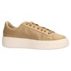 Puma Basket Platform Cv Synthetic Leather Casual Low-Top Sneakers Women sneakers Wheat 365623-02
