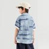 Duoduojia Boys' Summer Short-Sleeve Casual Shirt with Landscape Print