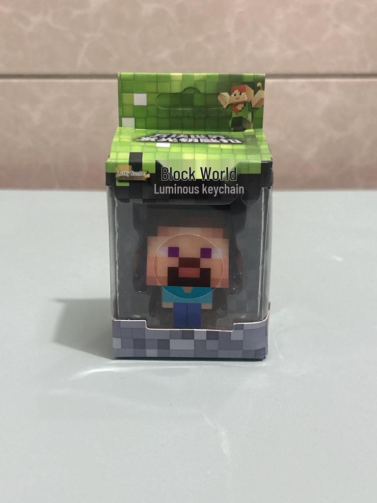 My World Movie-Inspired Glowing Figurine Keychain Pendant - Night Light Gift