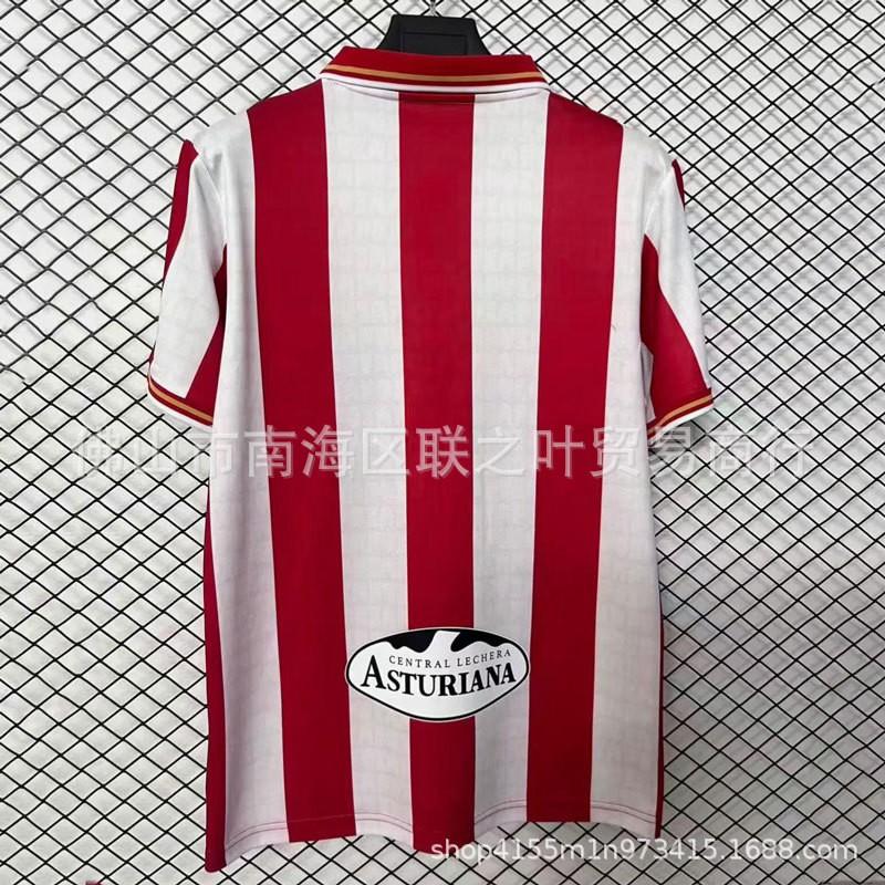 Real Sporting Gijn ''-2027 Home Away Soccer Jersey Men Short Sleeve Match Kit Breathable Performance Fabric
