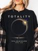 Camiseta Eclipse Solar Total 2026 Lembrança da Espanha Astronomia Roupa Única para Visualização Moda NOVO