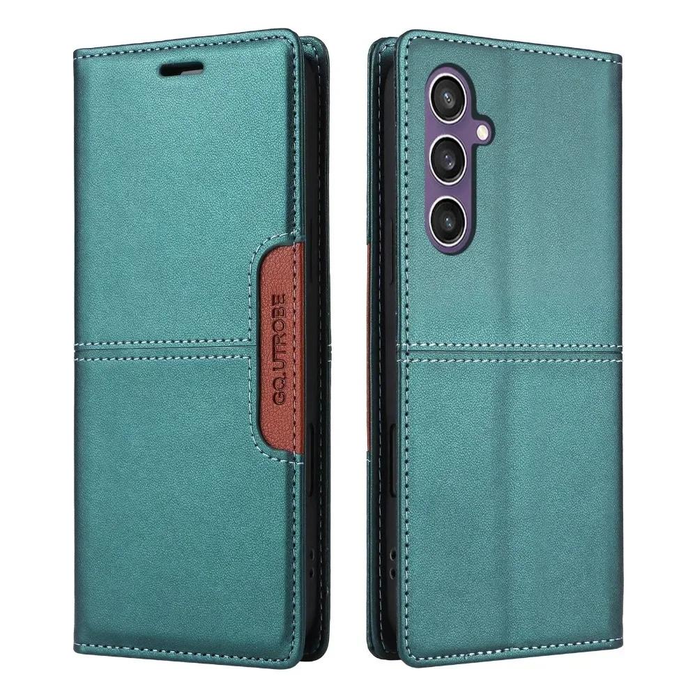 Flip Wallet with Card Holder Phone Case for Samsung Galaxy S25 S24 FE S23 S22 S21 S20 S10 Plus Note 20 Ultra Leather Stand Cover