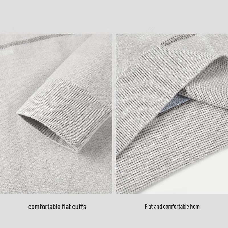 HLA Men's Thermal Jacquard Pullover with Shirt Collar