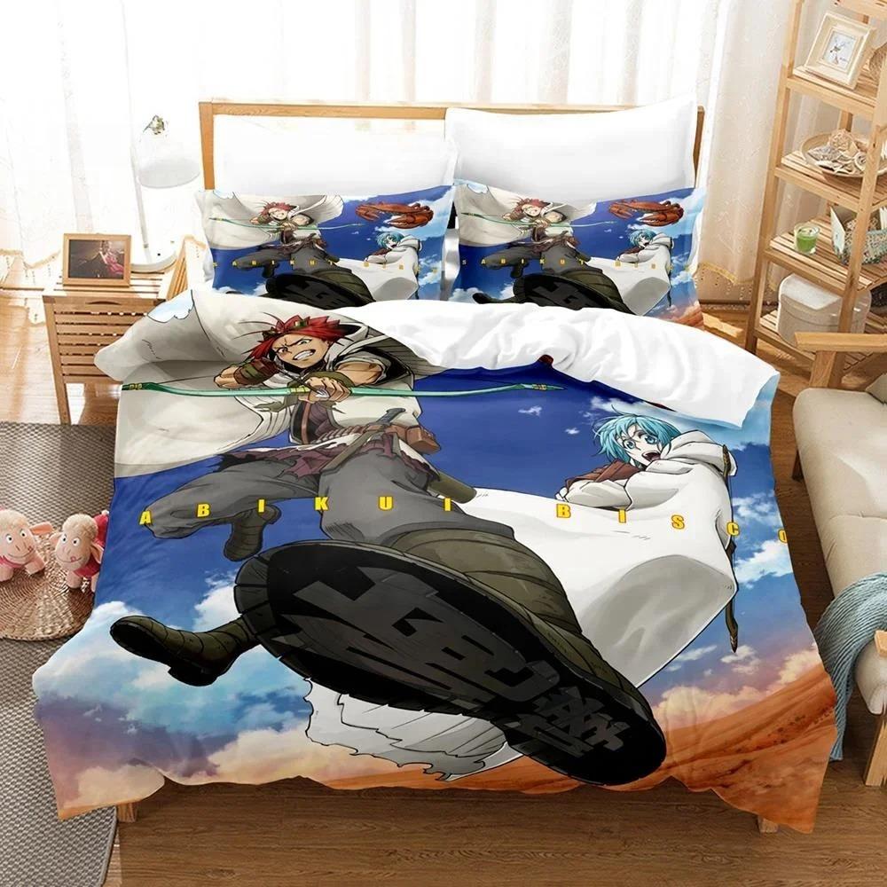 3D Tištěné Anime Prostěradlo Sabikui Bisco Ložní Souprava Jednolůžko Twin Plná Queen King Size Ložní Souprava Ložní Souprava pro Dospělé Dětská Ložnice Sady Povlečení