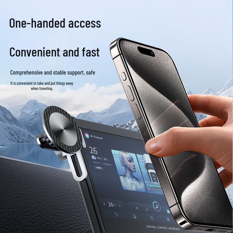 Tesla Model Y Magnetic Car Phone Holder, New Version - Central Control Screen Mount for Navigation