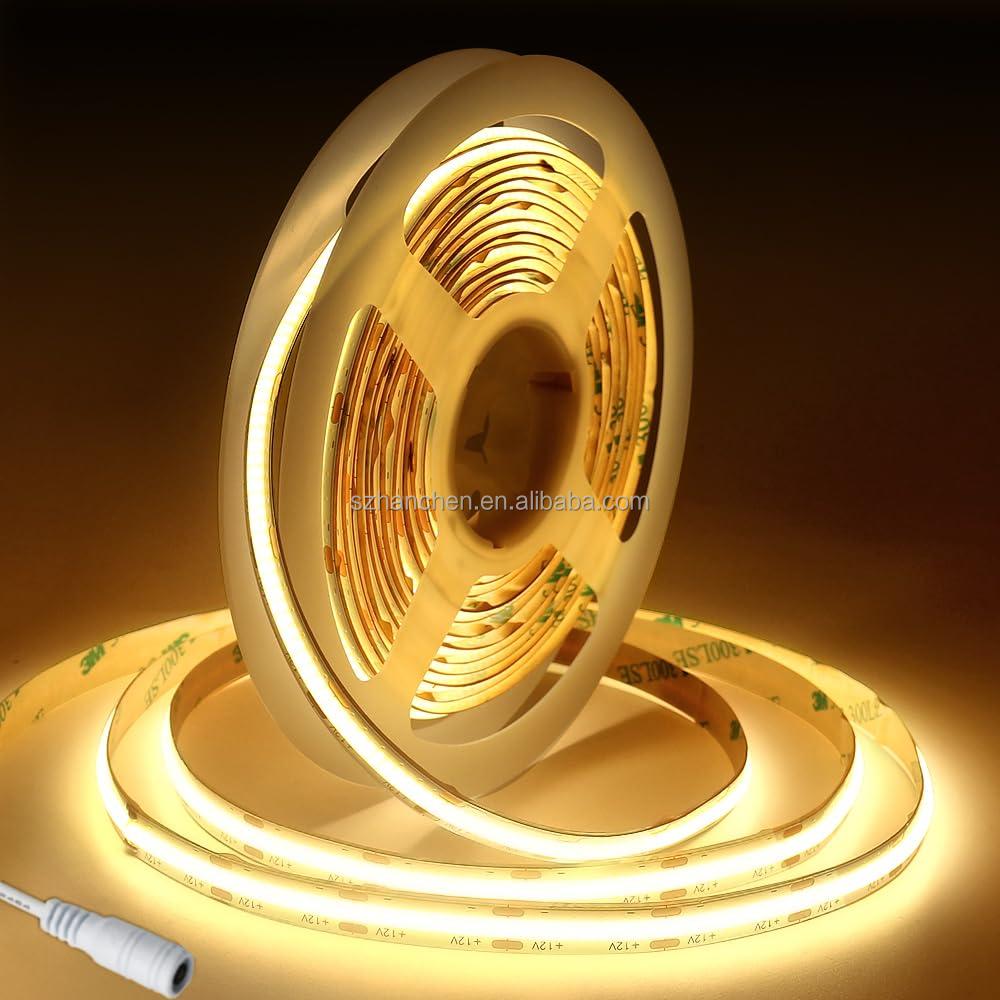 DC12V COB LED-Streifen für Raumdekoration DIY-Basteln 4mm 8mm DC24V Lineare Lichtleiste LED-Bandlicht Warmweiß Kaltweiß Dimmbar