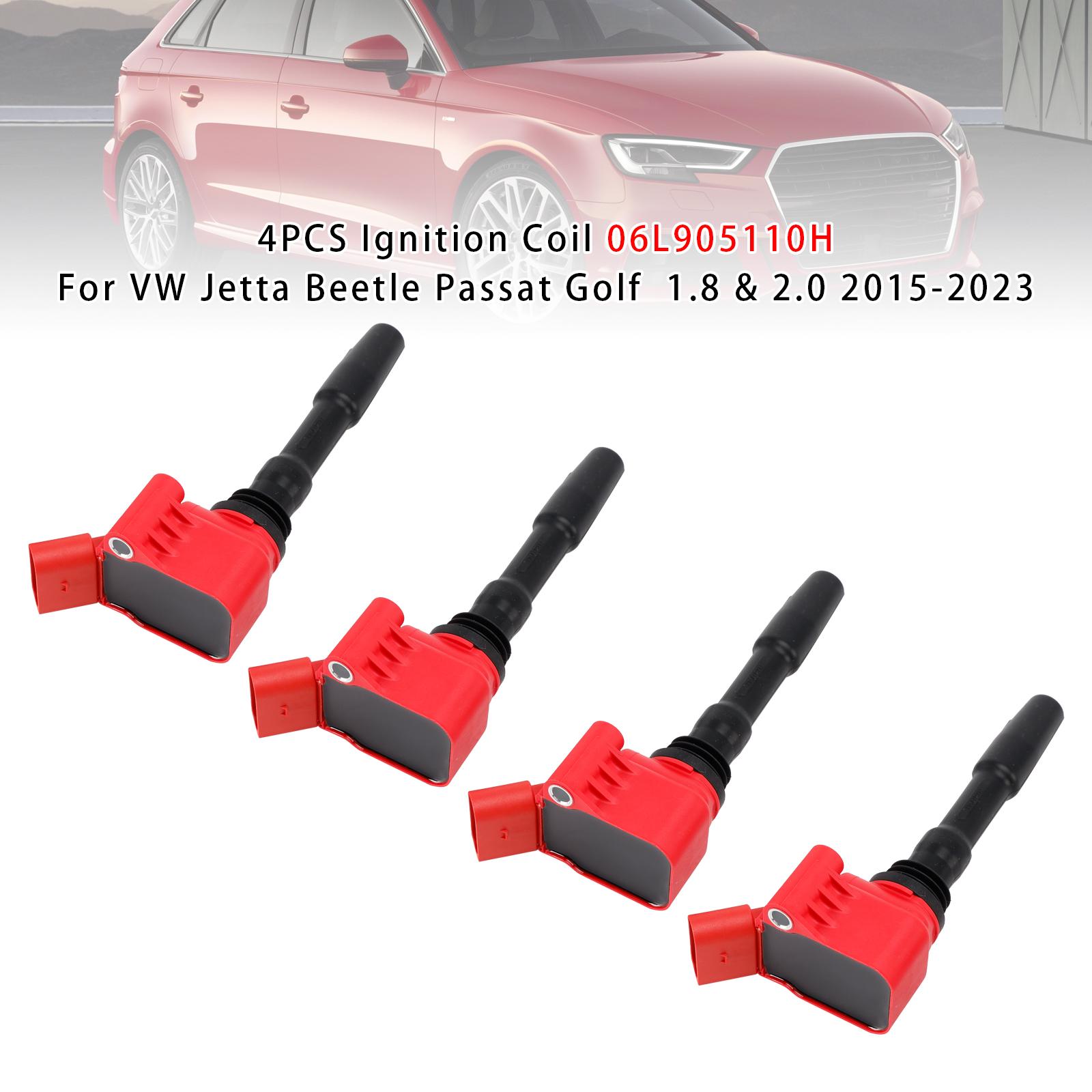 

4 ШТ. Катушка зажигания 06L905110H для VW Jetta Beetle Passat Golf 1.8 и 2.0 15-2023