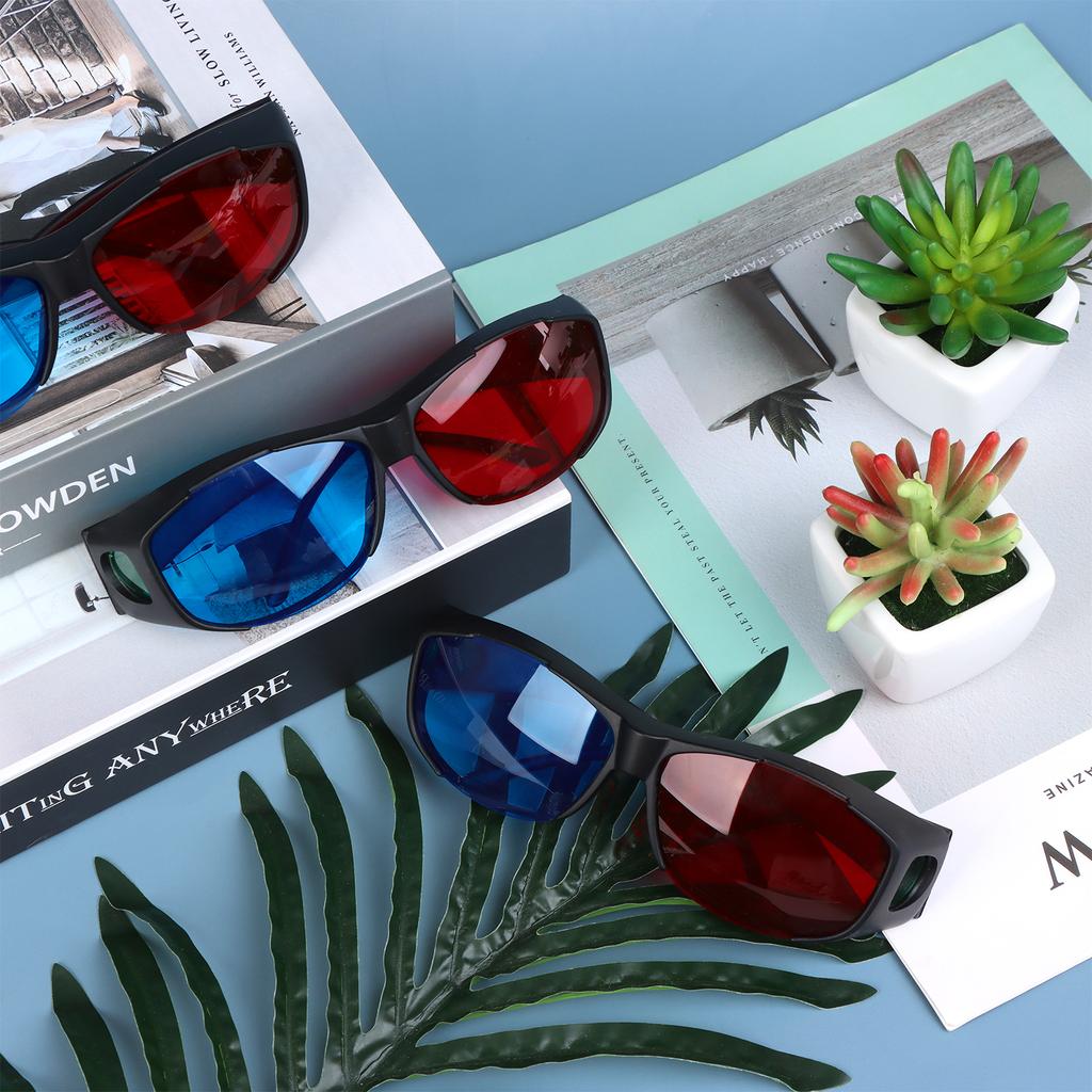 Gafas 3D Rojo Azul Gafas 3D para Películas Juegos Diseño Anti-Polarización