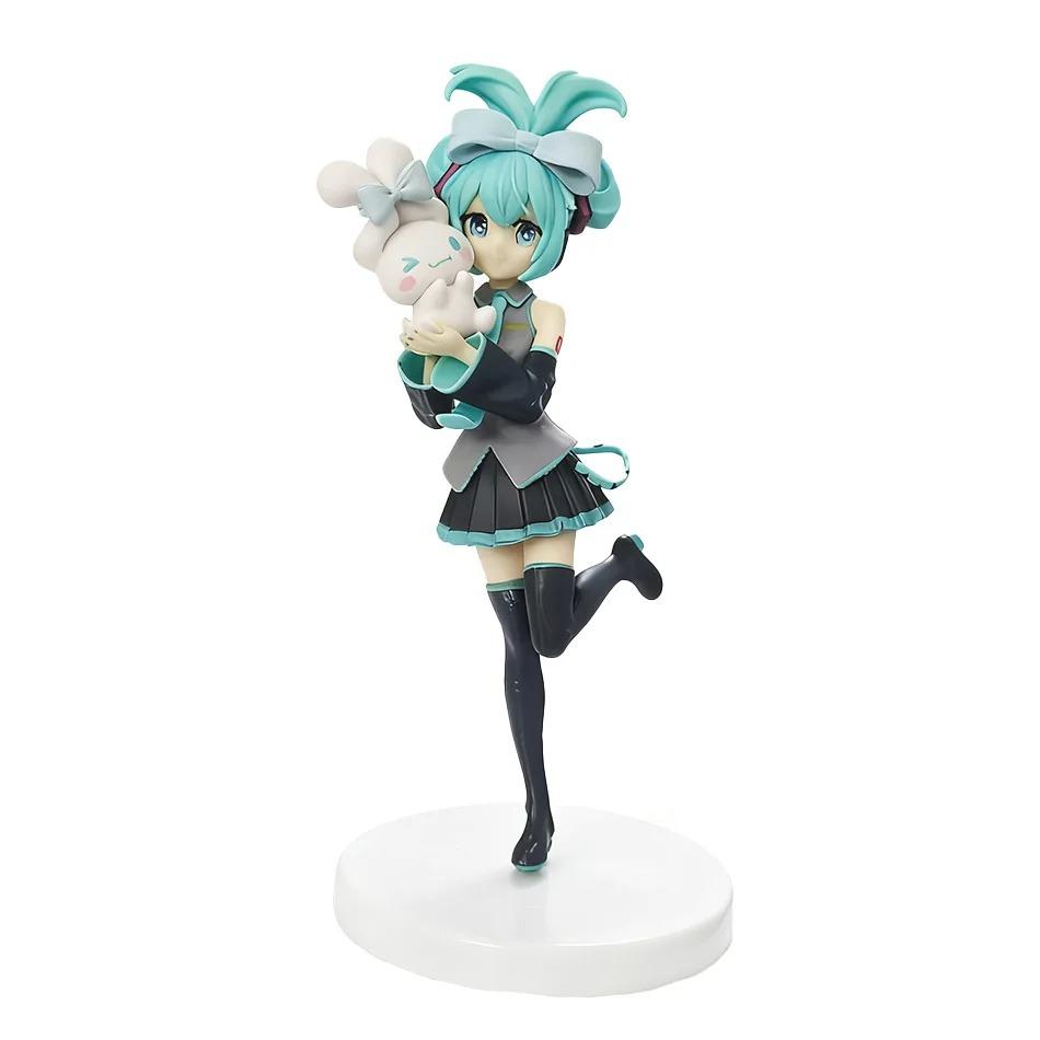 Anime Hatsune Miku Figure Model Cartoon Cute Tabletop Decoration Suitable For Car Dashboard Decoration Cute Holiday Gift