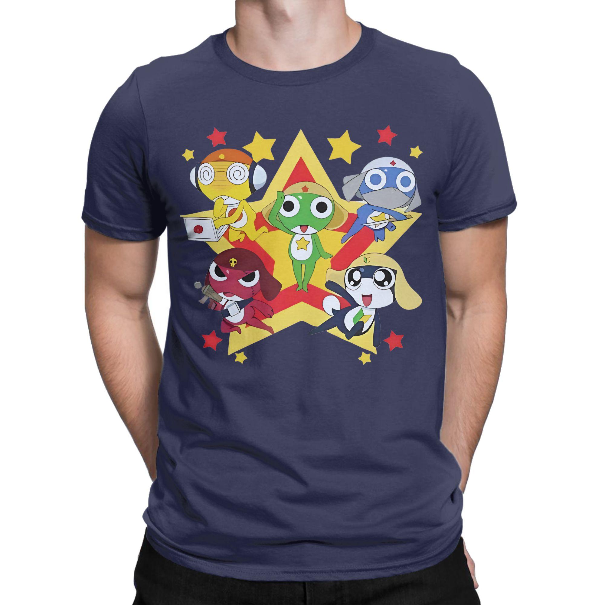 

Men Womens TShirt The Space Sgt Frog Keroro Cool 100 Cotton Tees Short Sleeve T Shirts Crewneck Tops Plus Size 4XL