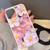 Retro Oil Painting Flower Phone Case For iPhone 16 11 12 13 14 15 Pro Max XS XR 8 7Plus Luxury Floral Transparent Soft TPU Cover
