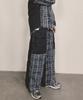 Nainneoscheu Grunge Burner Check Pants_Blue