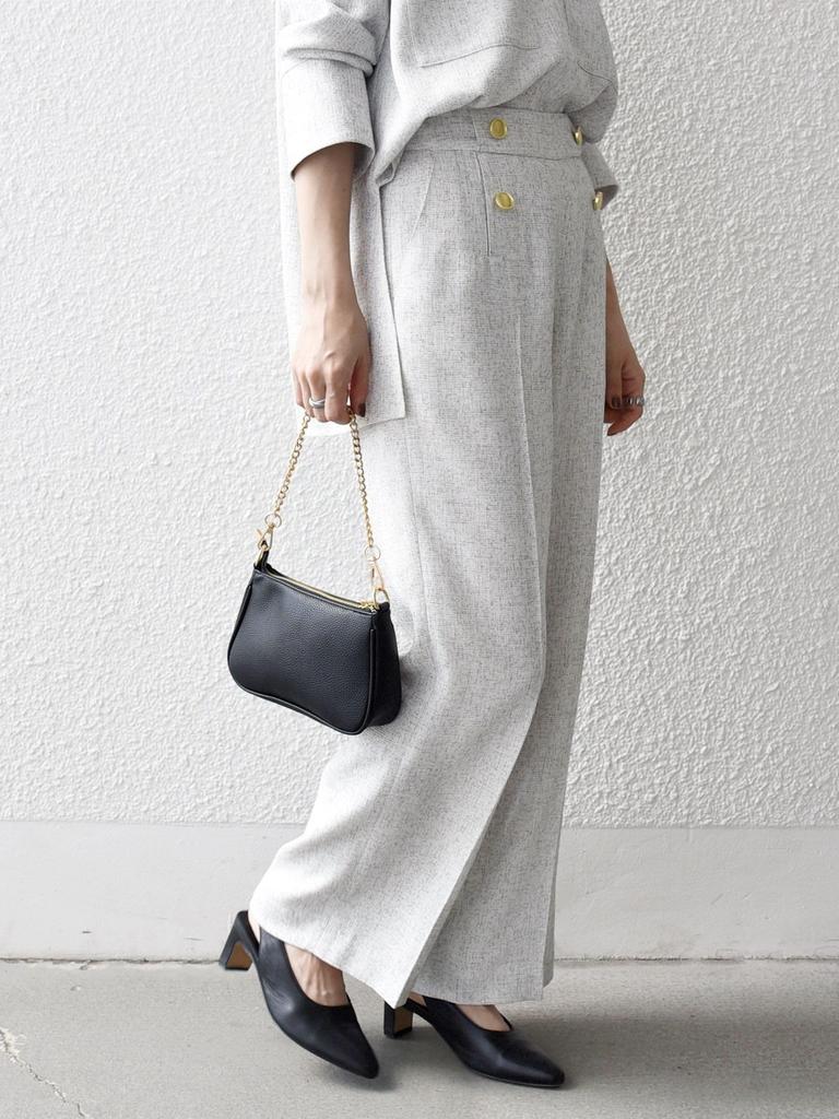 Ships Any Machine Washable Tweed-Like Marine Pants [Navy Blue] 723160034 Light Gray One Size