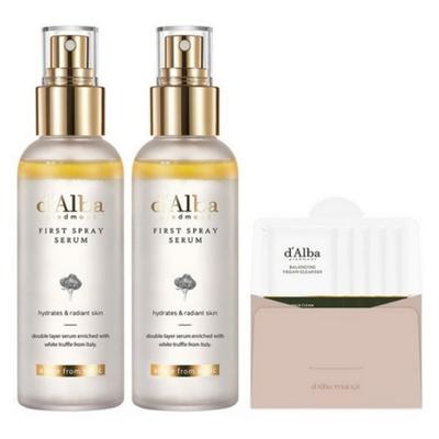 Sérum s prvním sprejem s bílým lanýžem 100 ml x 2 + jemně kyselý gelový čisticí gel 15 ml