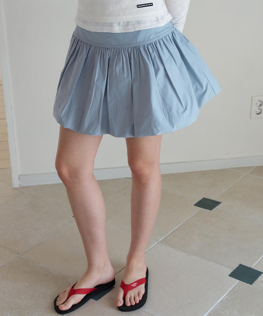Sseomweeobeoteo Cloudy Balloon Mini Skirt - Cloudy Blue