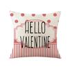 New Valentine's Day Sofa Cushion Home Office Sofa Cushion Hand-painted Printed Cushion Cover
