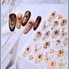 Vintage Foil Nail Stickers Luxury Faux Gemstone Nail Art Decals for Nail Decoration and DIY Manicure Accessories
