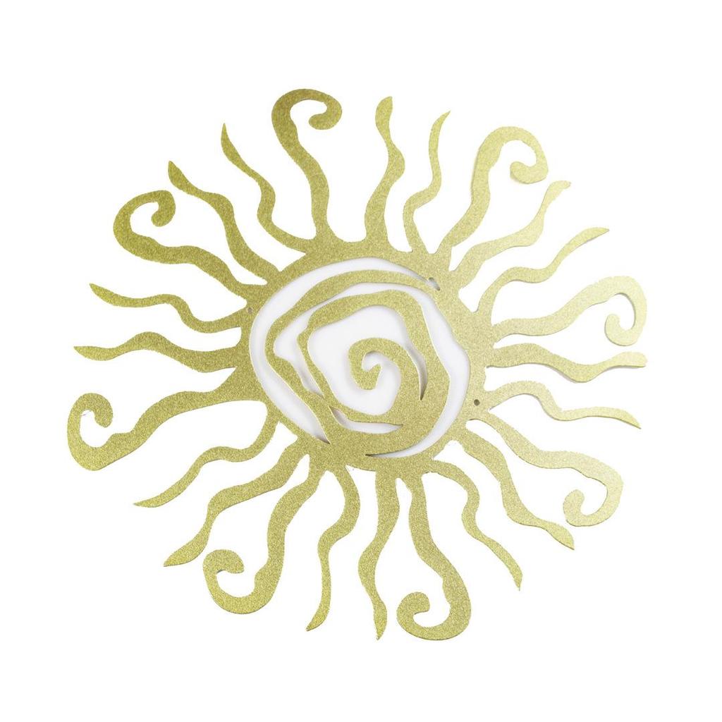 Quirky Sun Wrought Iron Ornament: Creative Home Courtyard Wall Hanging Decoration.