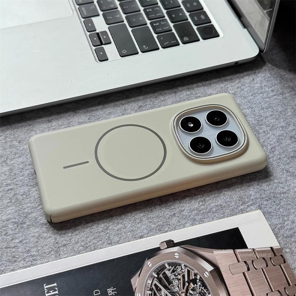 Ultra Thin Solid Color Matte Hard Case For Xiaomi Redmi Note 14 13 Pro Plus 14R 14C 13C Magnetic Wireless Charge Slim Back Cover