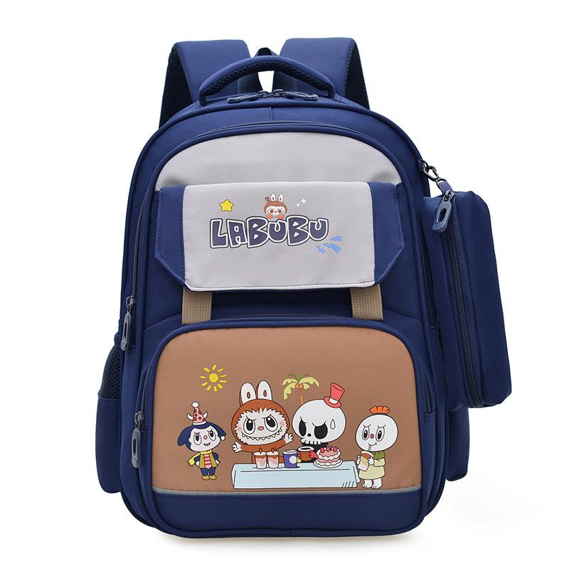 School bag, school bag for girls, new models for primary school students, large-capacity lightweight backpack, men's burden reduction spine backpack