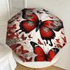 1pc Butterfly Pattern Automatic Open/Close Umbrella Compact Folding Umbrella with 8-Rib Shaft for Women/Men, Elegant Birthday1325S