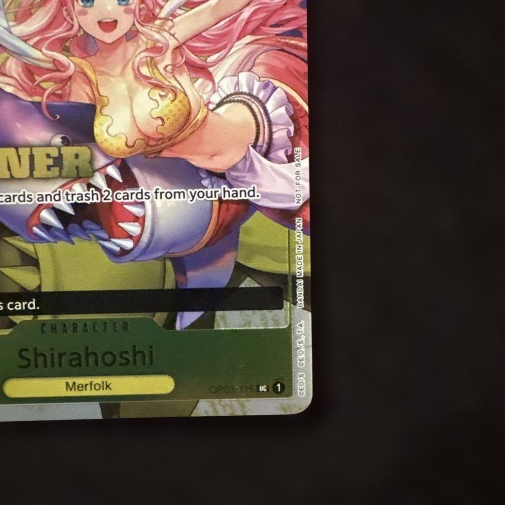 Used One Piece Card Shirahoshi WINNER Promo OP03-116