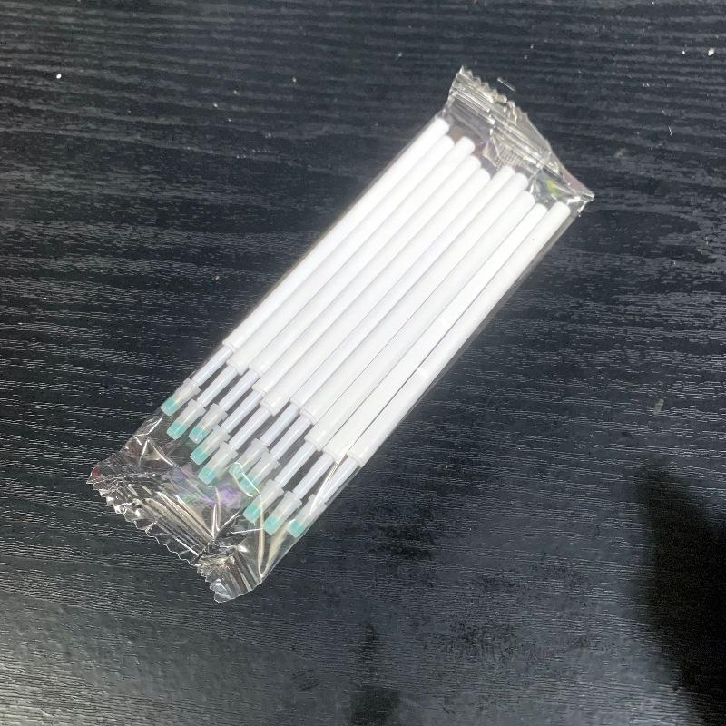 Press-Type Quick-Dry 0.5mm White Pen - Ideal for Students & Exams, Black Ink, Neutral ST Head, Perfect for Signing & Practice