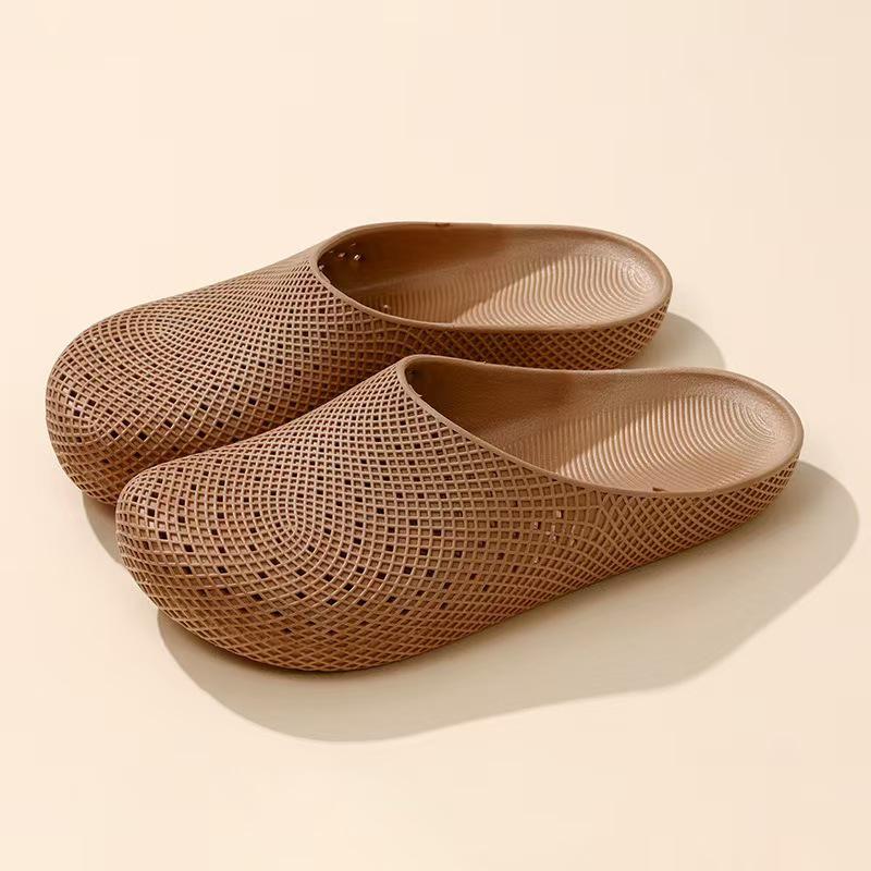 Women's Versatile Retro Soft Sole Sandals - French Toe Cap, Solid Color, Comfortable for Home & Outdoor Wear