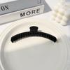 Fashion Large Matte Claw Clip Acrylic Korean Style Thin Shark Clip Ponytail Clip Solid Color Geometric Hair Claw Face Washing