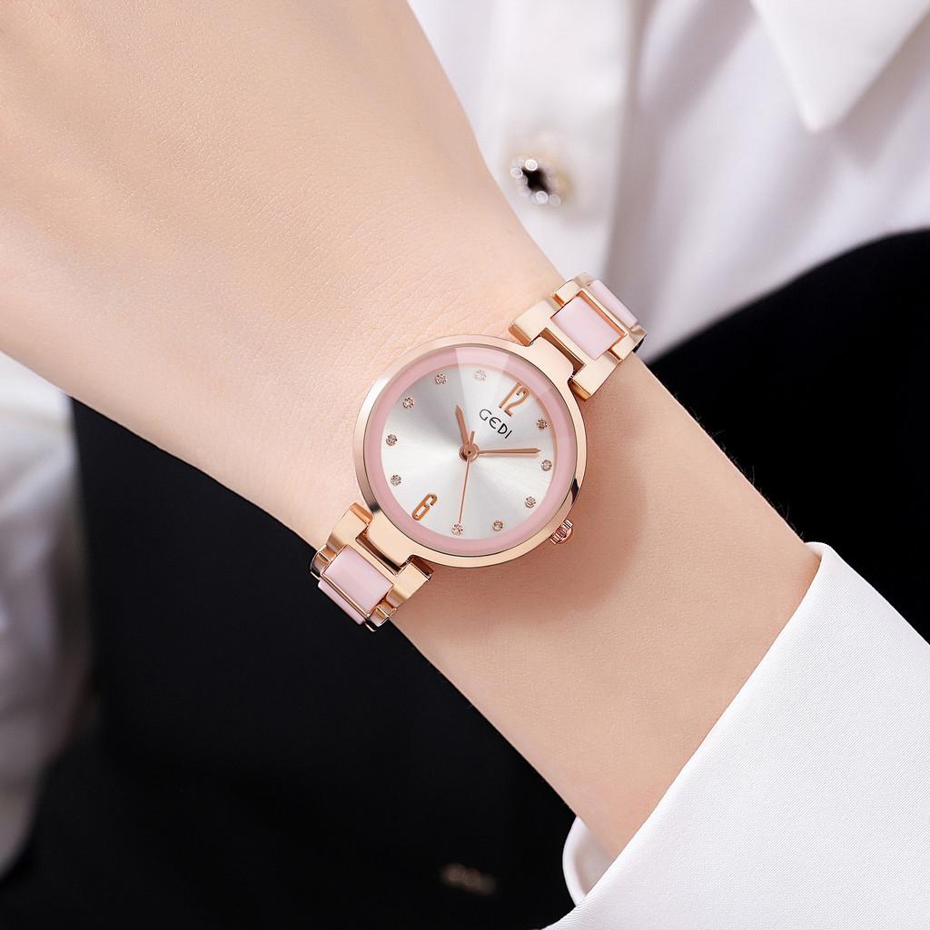 Gadi Ceramic Womens Quartz Watch With Water Resistance For Elegant Ladies