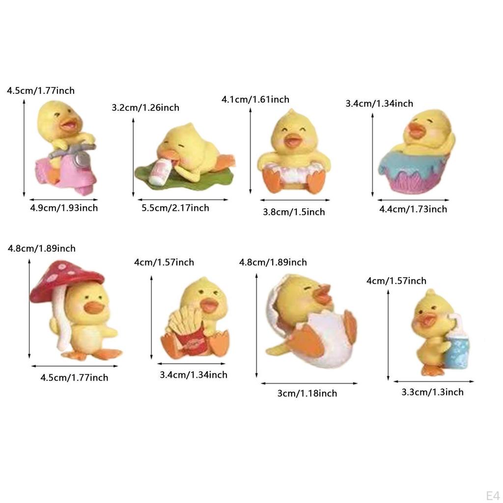 Of Small Duck Figures for Plant Pot Decoration